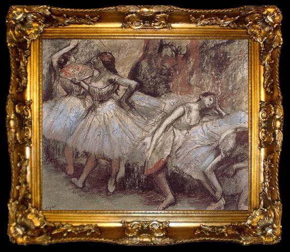 framed  Edgar Degas Dance have a break, ta009-2